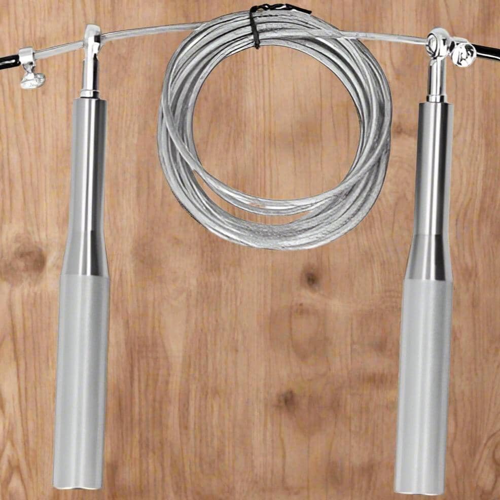 Corde à Sauter - JumpRopeCrossfit™ - Argent - GJ Fit Shop