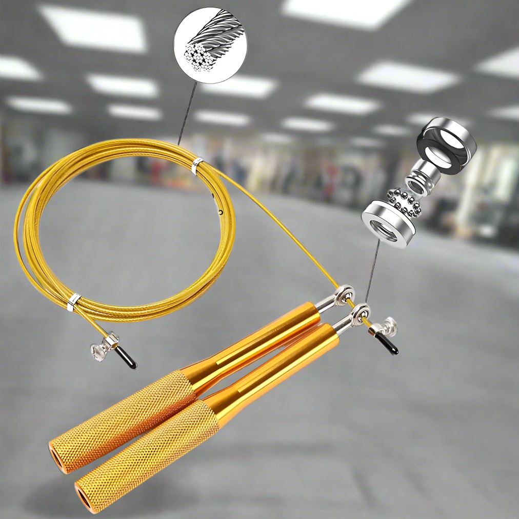 Corde à Sauter - JumpRopeCrossfit™ - Or - GJ Fit Shop