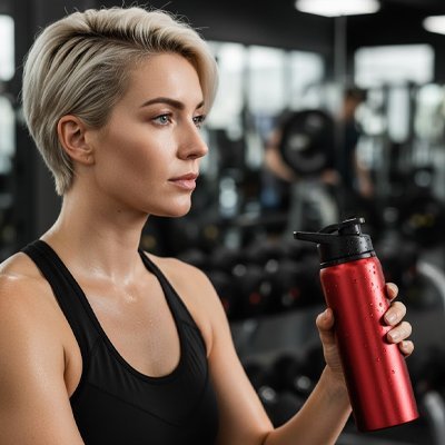 gourde isotherme elegance thermic rouge