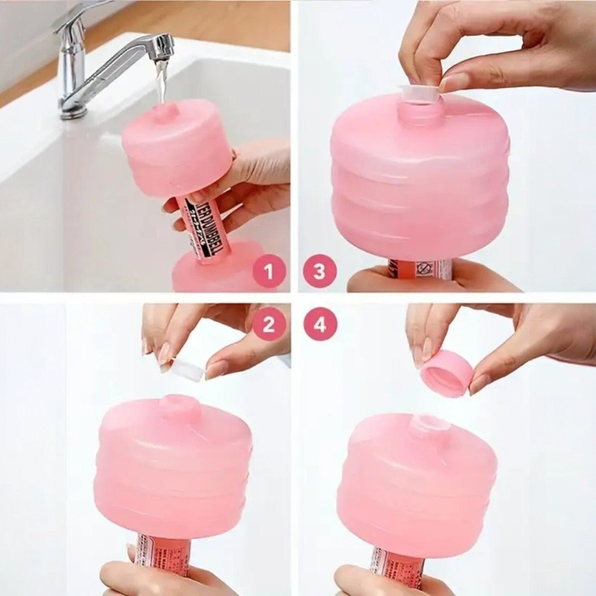 Haltère - WaterDumbbellLite™ - Rose - GJ Fit Shop