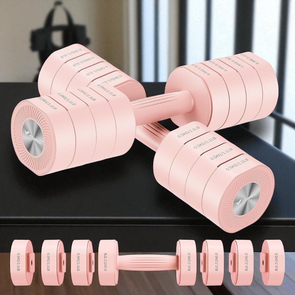Haltères - AdjustTechDumbbells™ - Rose - GJ Fit Shop