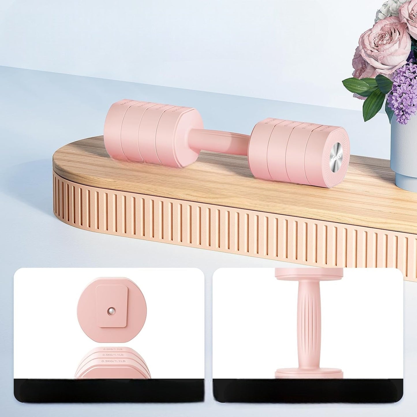 Haltères - AdjustTechDumbbells™ - Rose - GJ Fit Shop