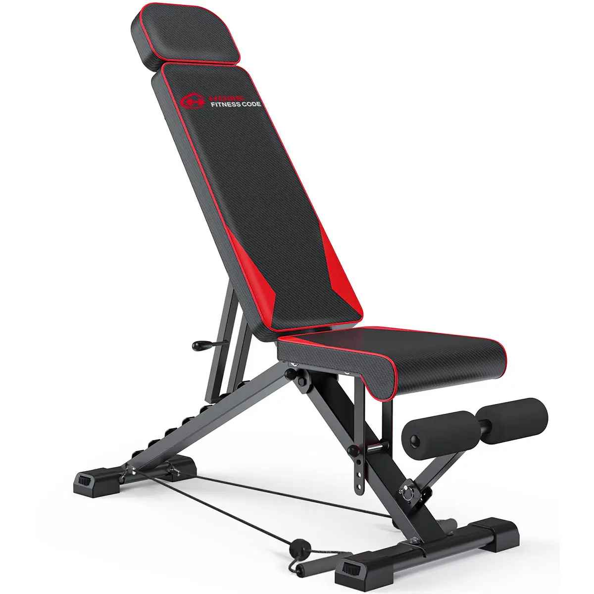 banc de musculation  pro fit noir et rouge 