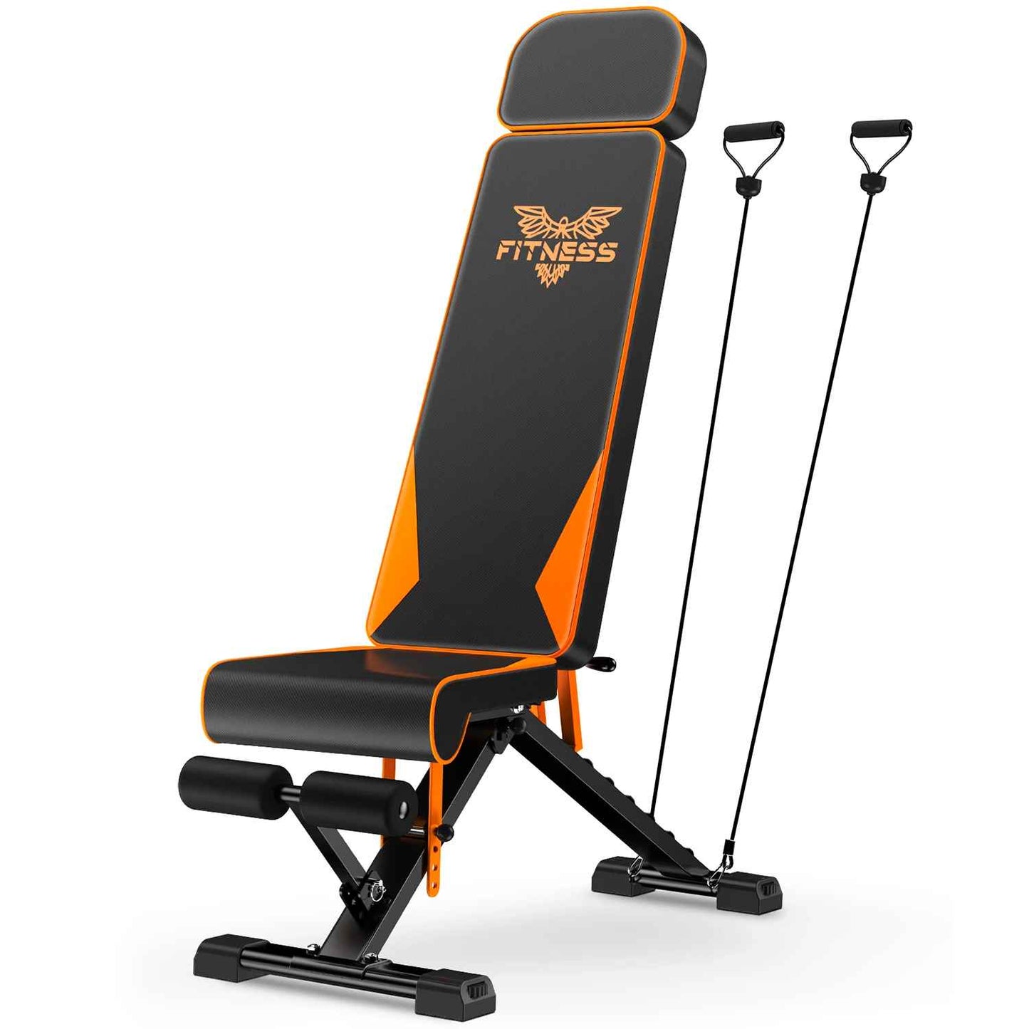 banc de musculation pro fit noir et orange 