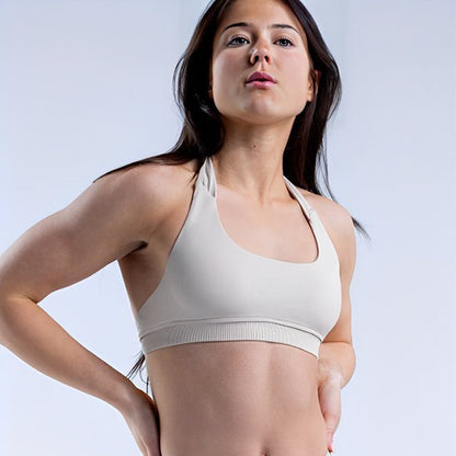 brassiere sport femme confo fit beige 