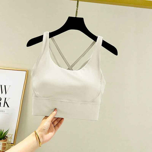 brassiere sport femme confort sculp blanc