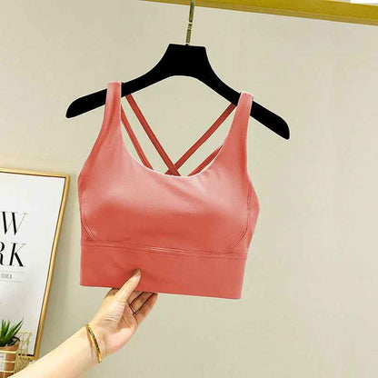 brassiere sport femme confort sculp rose