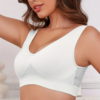 brassiere sport femme confort ultra blanc