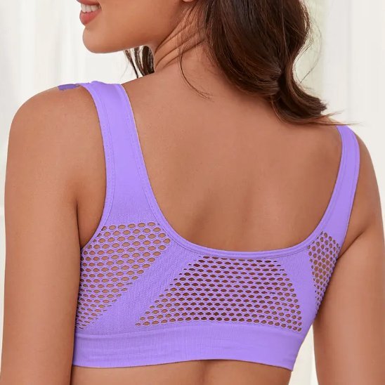 brassiere sport femme confort ultra pourpre