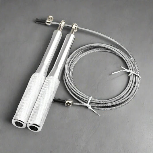 Corde à Sauter - JumpRopeCrossfit™ - Argent - GJ Fit Shop