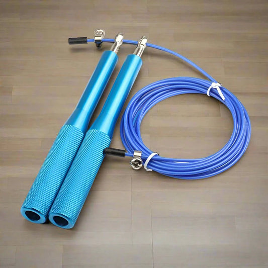 Corde à Sauter - JumpRopeCrossfit™ - Bleu - GJ Fit Shop