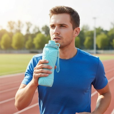 gourde de sport pliable 