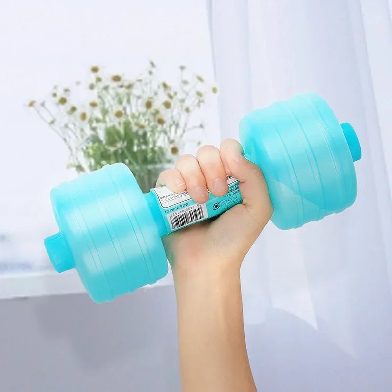 haltere waterdumbbelllite bleu remplissable 