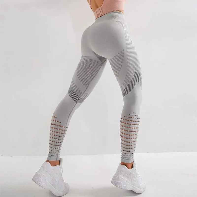 legging fitness femme taille haute athleticomfort gris