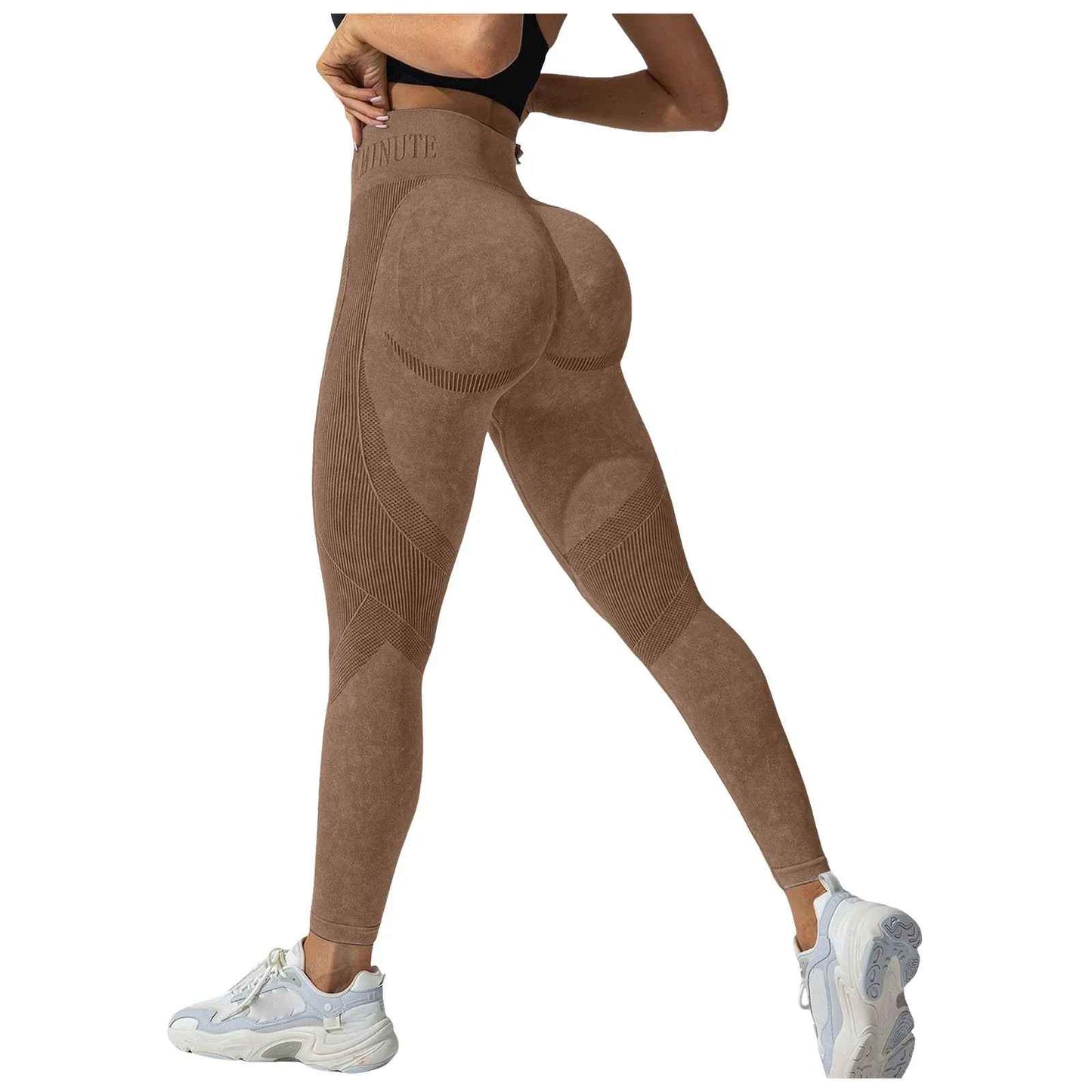 legging sport femme effet gainant slimfit taupe