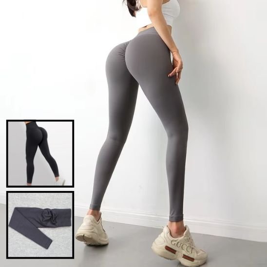 legging sport femme perfectfit gris vue derriere