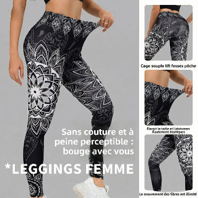 legging sport lotus flow noir explication