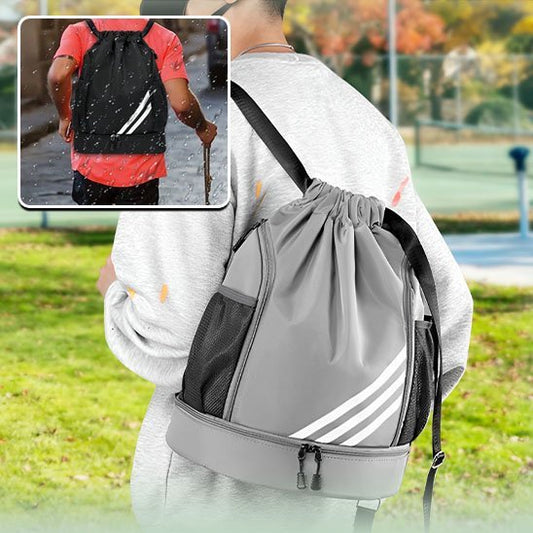sac de sport impermea bag gris et noir 