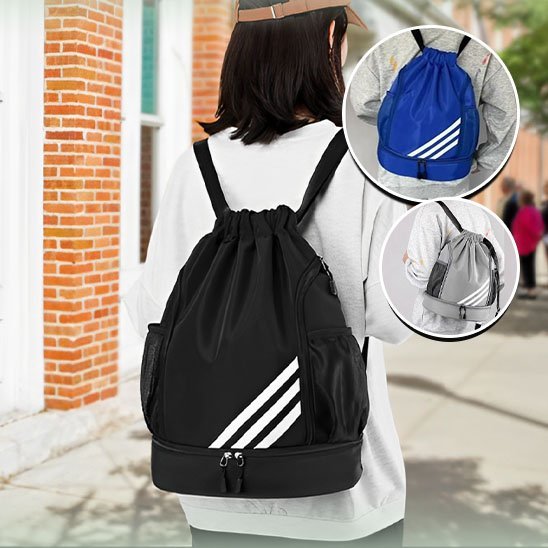 sac de sport impermea bag gris noir bleu