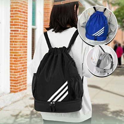 sac de sport impermea bag gris noir bleu