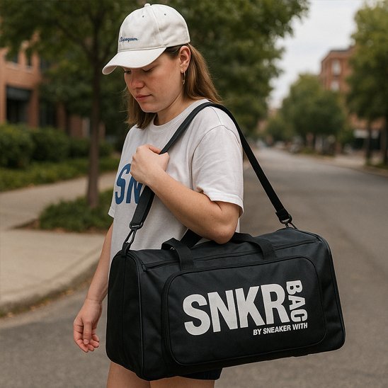 sac de sport multisport snkr fille avec casquette blanche