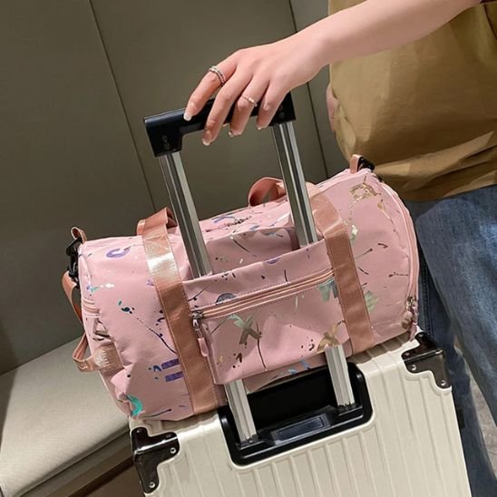 sac de sports femme poly compact rose