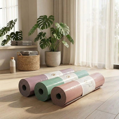 tapis de gym ecolo antiglisse trois couleurs