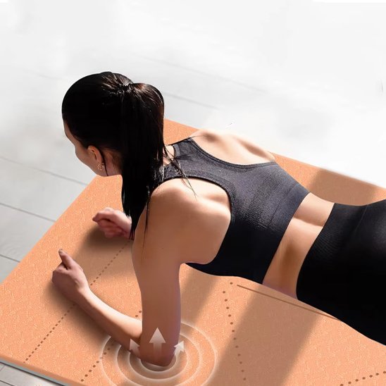 tapis de gym peach paradise protection coudes
