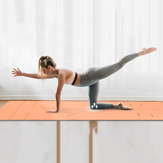 tapis de gym peach paradise protection genoux