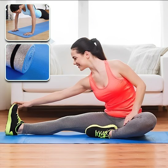 tapis de sport confort pro etirement jambes